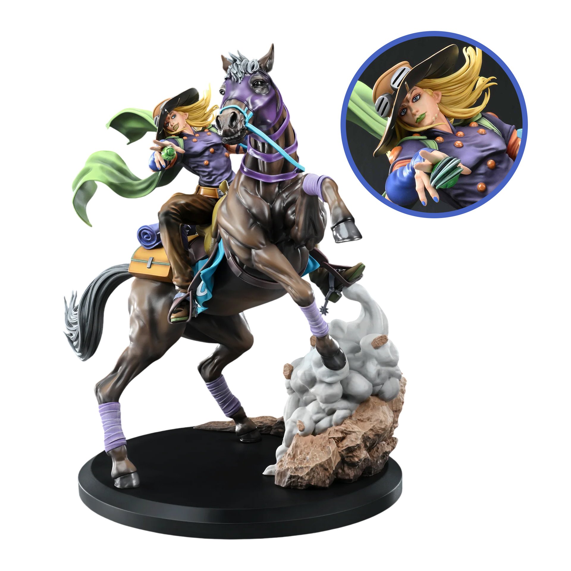 [ราคา 7,950/มัดจำ 3,000][ธันวาคม2569] ไจโร เซปเปลลี่, วัลคีรี่, โจโจ้ ล่าข้ามศตวรรษ, สตีล บอล รัน, JoJo's Bizarre Adventure, Steel Ball Run, Super Action Statue Art Collection, Chozo, Gyro Zeppeli, Valkyrie