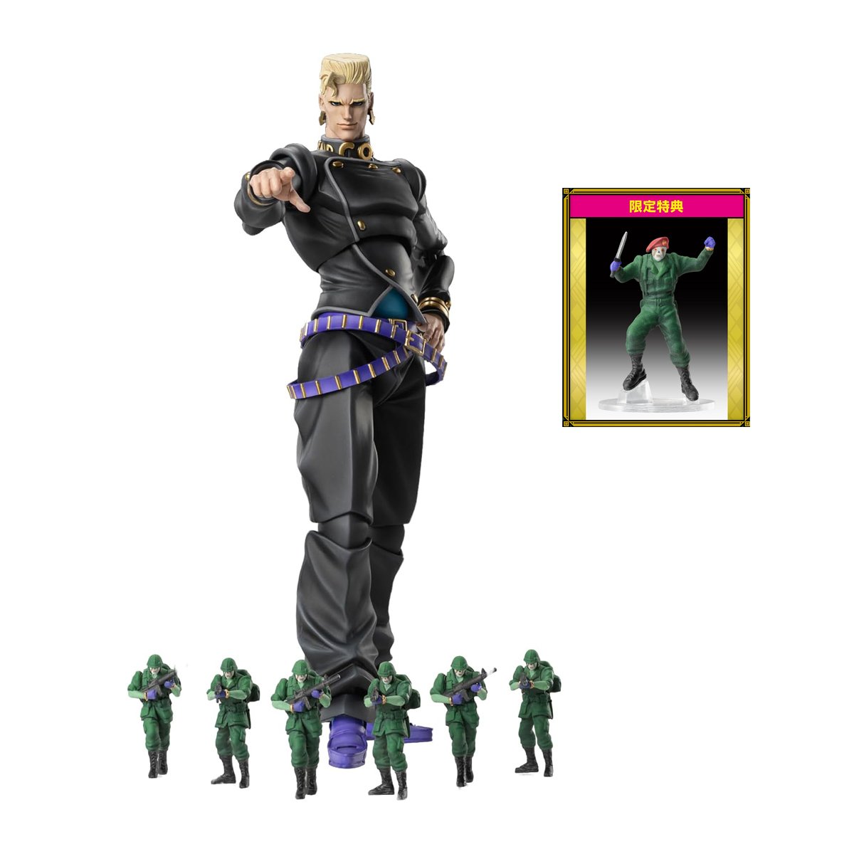 [Price 2,800/Deposit 1,000][SEP2026] Nijimura Keicho and Bad Company, Bonus Knife Version, SAS, Super Action Statue, JOJO, JoJo's Bizarre Adventure Part 4, Diamond is unbreakable(copy)