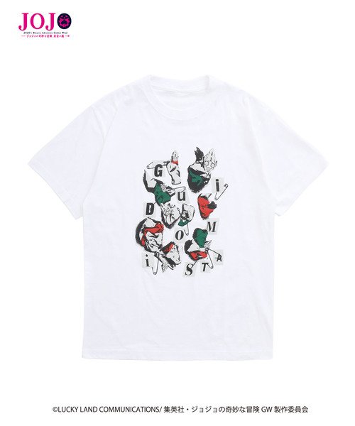 [NEW][SIZE L] JOJO T-Shirt Guido Mista WHITE, Tokyo Department Store, เสื้อทีเชิร์ต สีขาว กุยโด้ มิซูต้า, โจโจ้ ล่าข้ามศตวรรษ ภาค 5, Jojo's Bizarre Adventure Part 5, Vento Aureo, Golden Wind