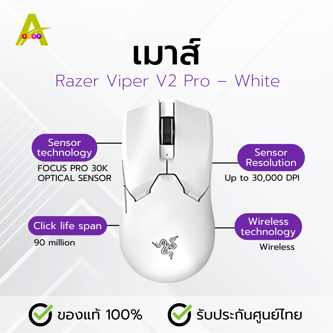 Razer Viper V2 Pro White Edition Razer Viper V2 Pro (White