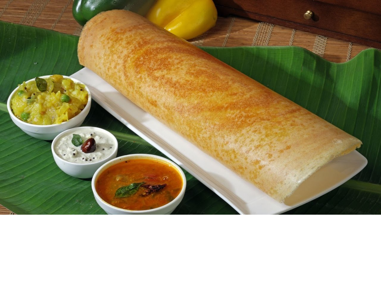 Cheese Dosa - Served with Coconut chutney and sambhar curry