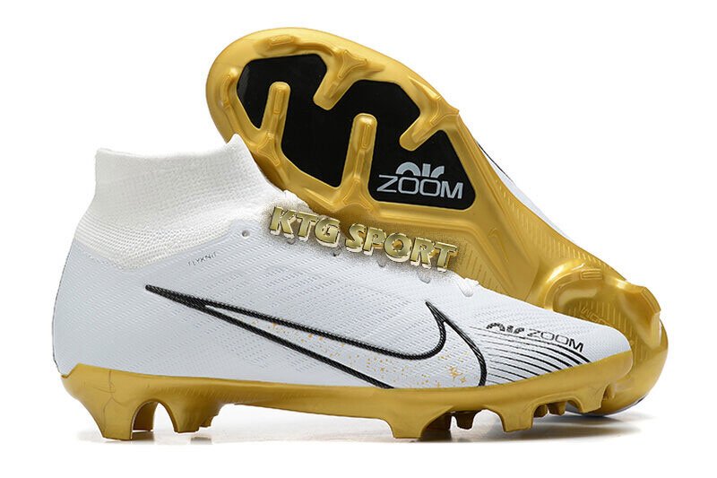 Nike Air Zoom Mercurial Superfly 9 Elite FG White Black