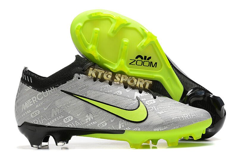 Nike Air Zoom Mercurial Vapor 15 Elite FG - Silver/Green