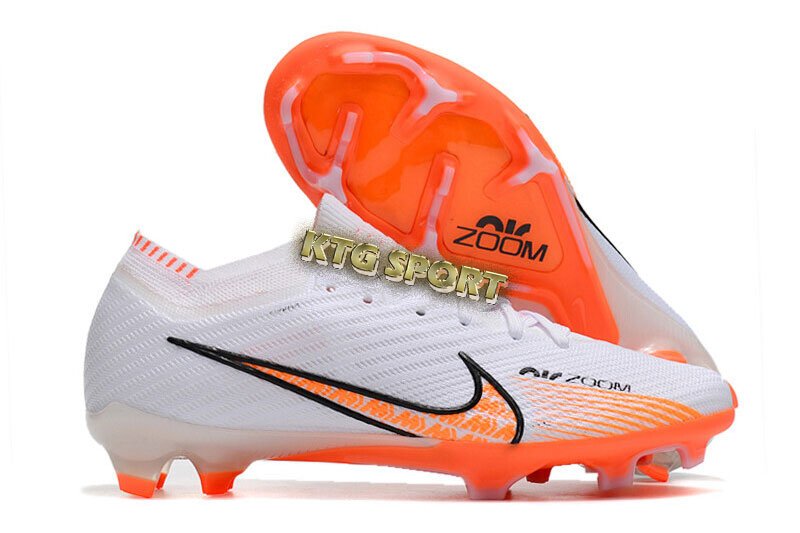 Nike Air Zoom Mercurial Vapor 15 Elite FG - White/Orange