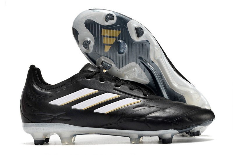 Adidas Copa Pure.1 FG Soccer Cleats Teaser Black Gold Metallic