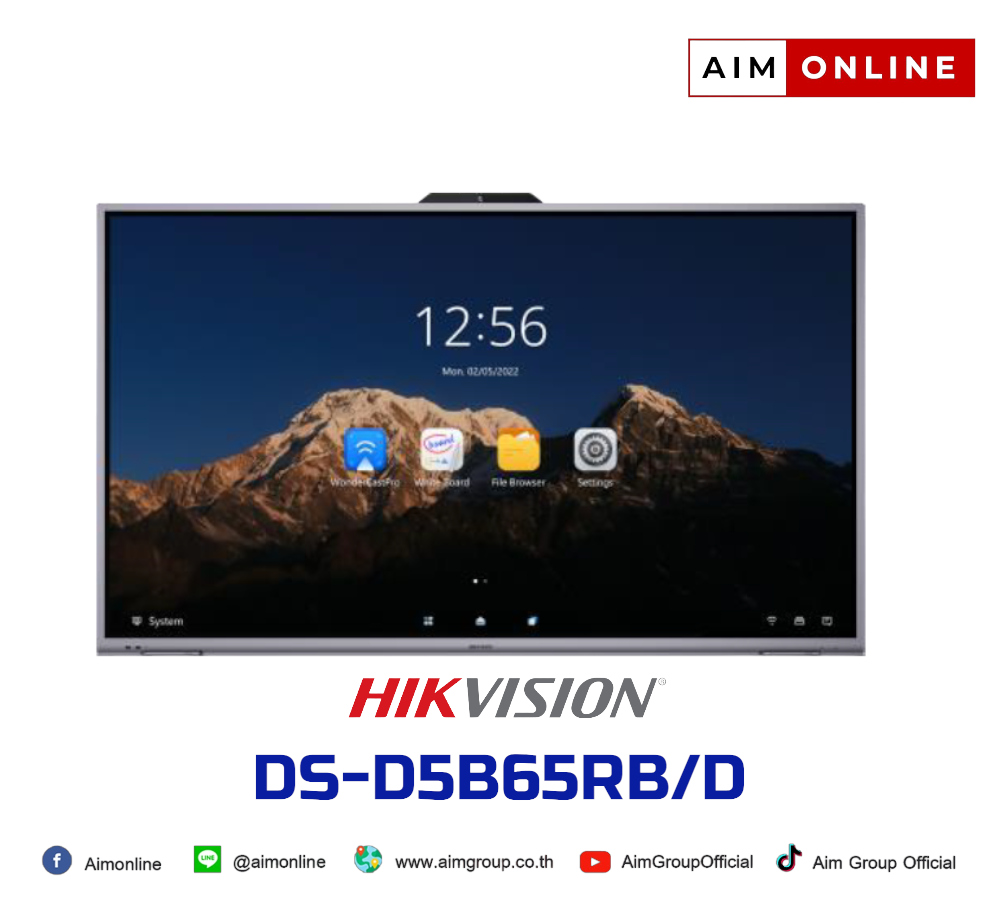 DS-D5B65RB/D จอ Interactive 65 นิ้ว 4K Built-in 8 MP - Aimgroup