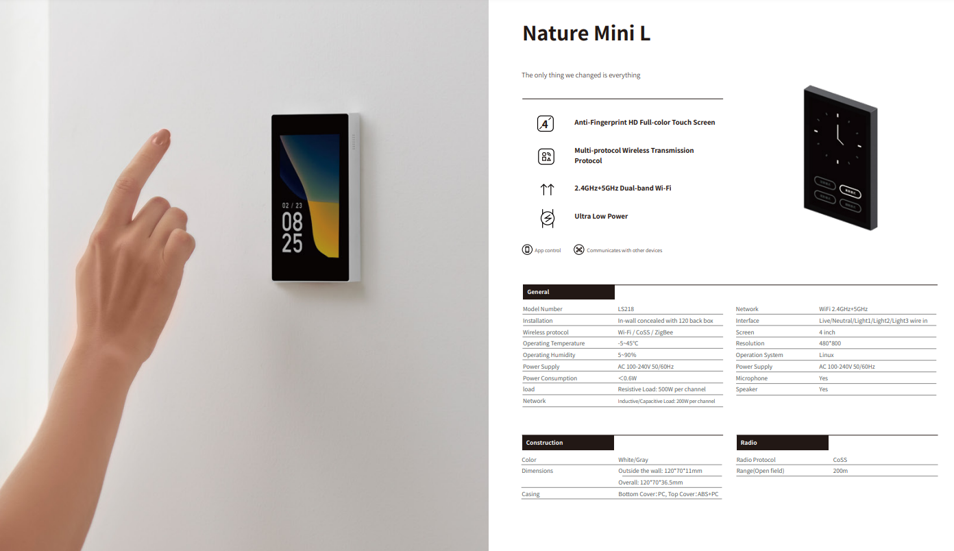 LS218-WH2 Nature Mini L(White 2 Way) Nature Mini L - aimgroup