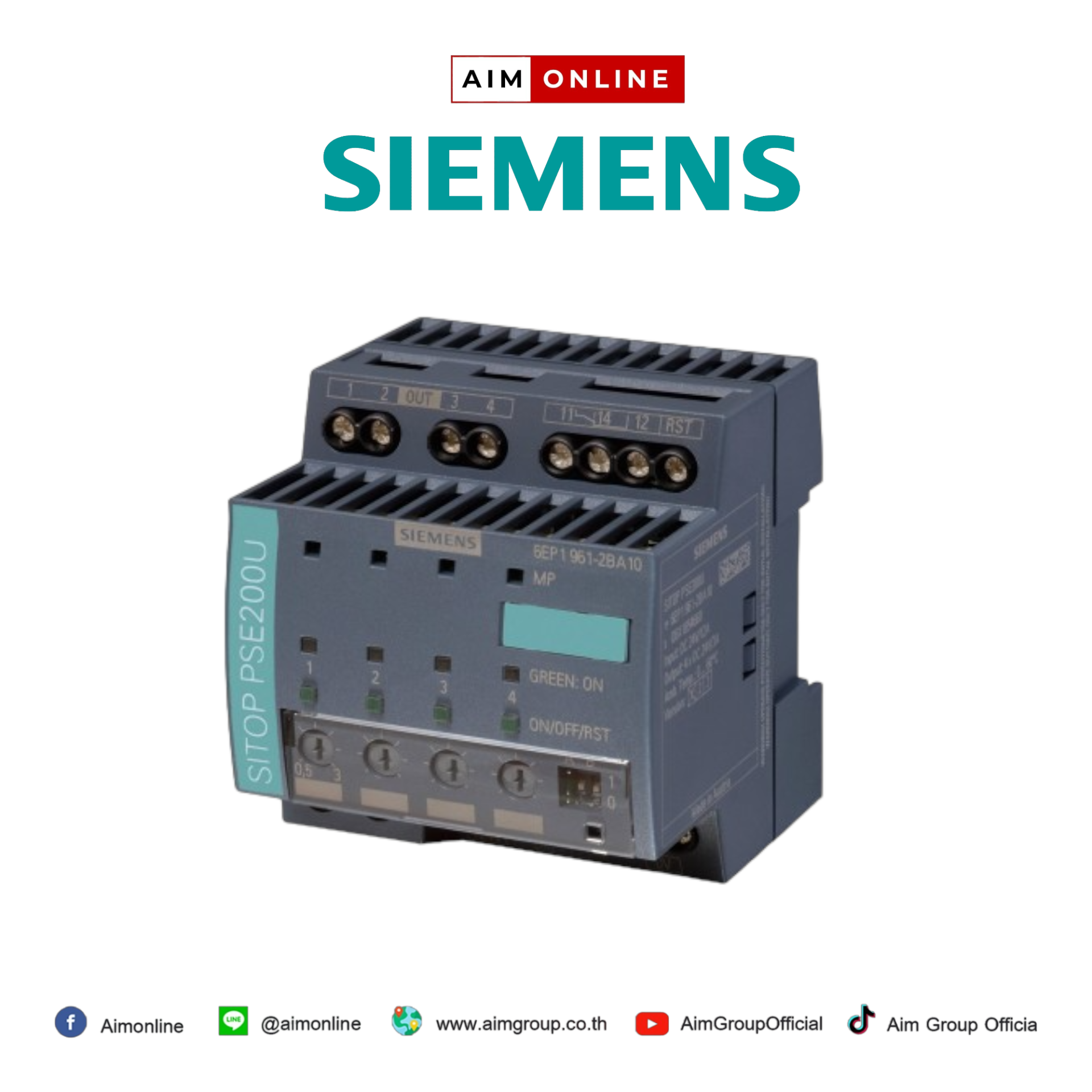 Selectivity Module Reset 6EP1961-2BA11 SITOP PSE200U 3 A Selectivity - aimgroup