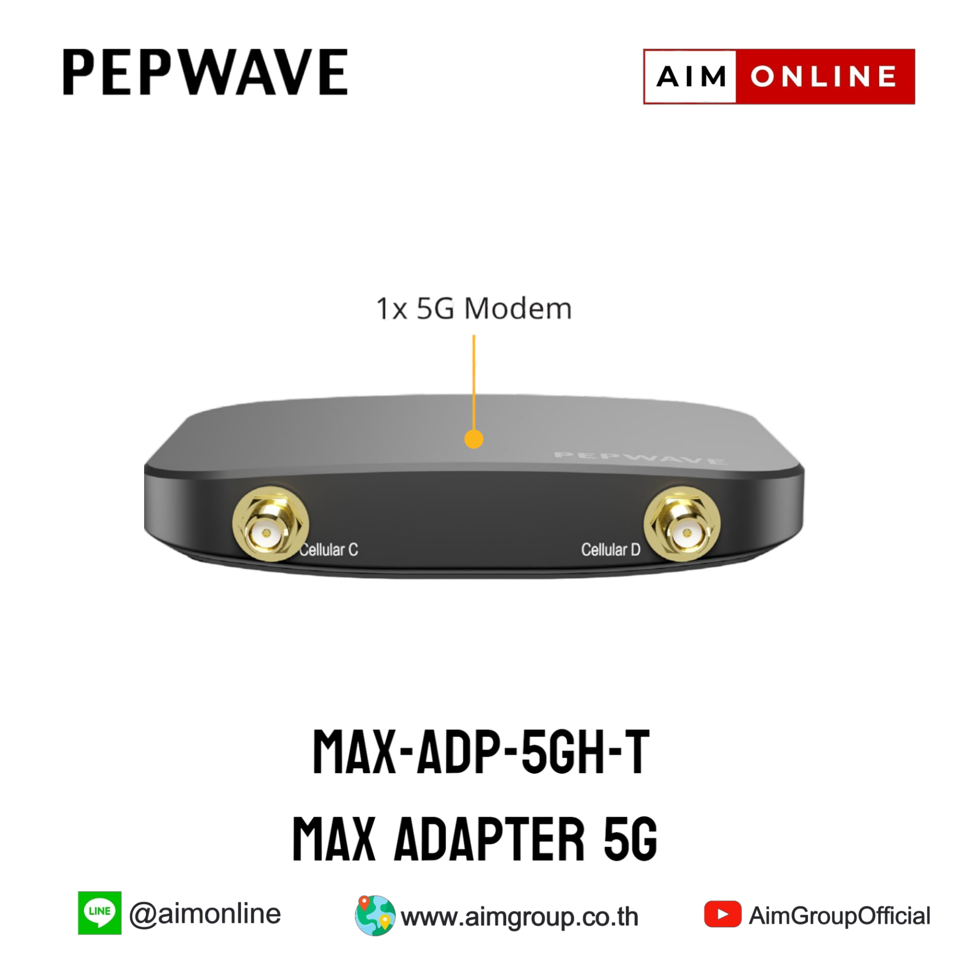 MAX-ADP-5GH-T SpeedFusion Connect LTE/5G - aimgroup