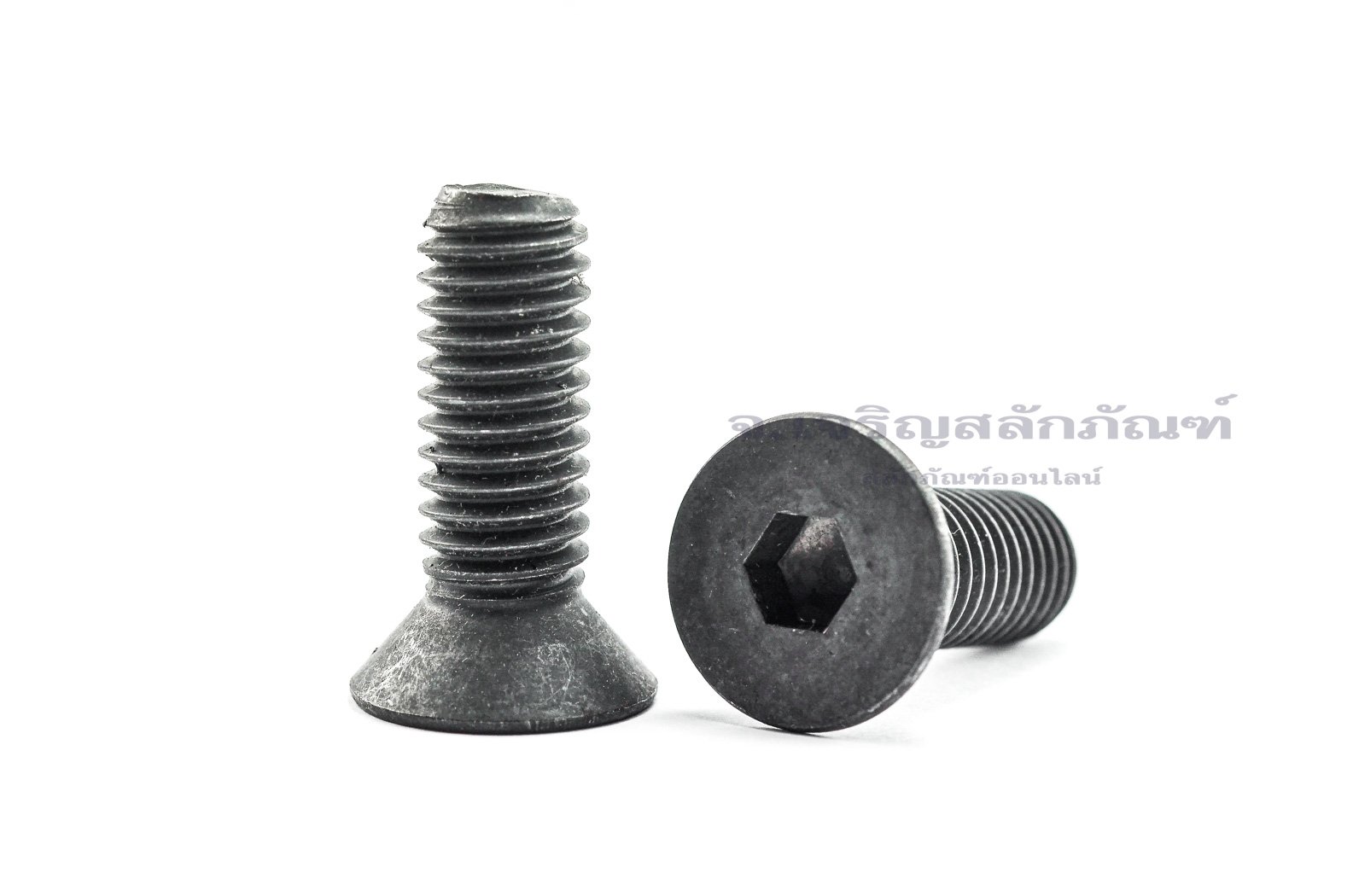 น็อตหัวจมเตเปอร์ดำ 1/2" (BSW) ยาว 2" jspstore