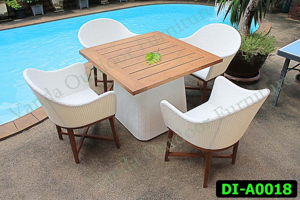 Rattan Dining and coffee set Product code DI-A0018