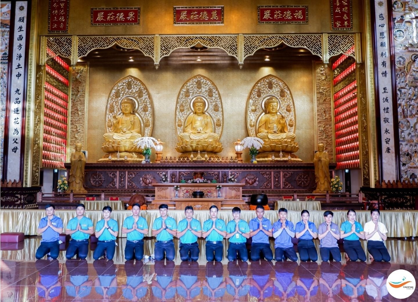 ขอขอบพระคุณ สถาบันพุทธศาสนา วัดเถรวาท-มหายาน โฝวกวงซัน ที่เลือกใช้บริการทำความสะอาด Deep cleaning ของ Cleanness By Clean For Green ขอขอบพระคุณ สถาบันพุทธศาสนา วัดเถรวาท-มหายาน โฝวกวงซัน ที่เลือกใช้บริการทำความสะอาด Deep cleaning ของ Cleanness By Clean For Green