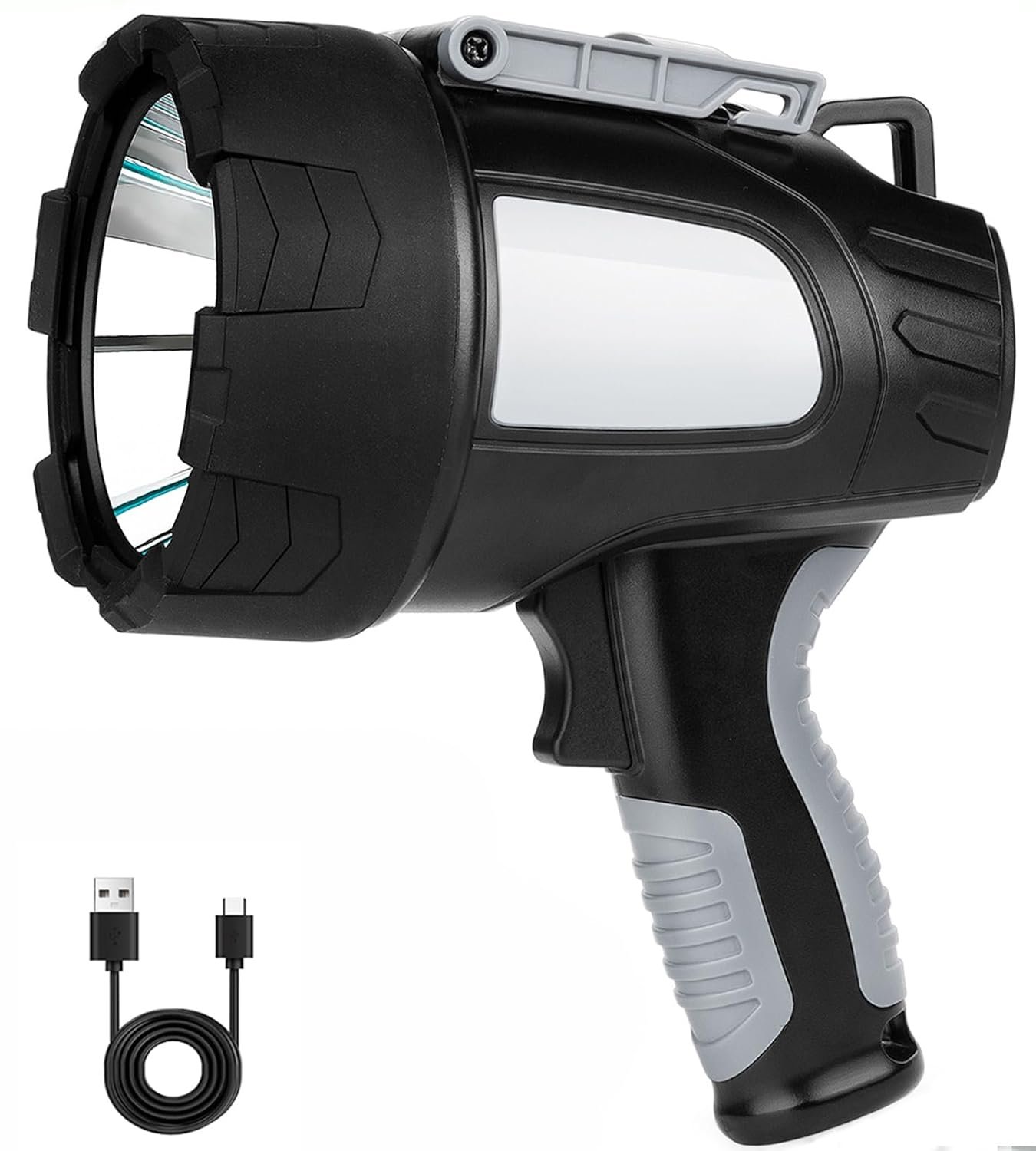 MIXILIN Rechargeable Spotlight, Super Bright 900,000 Lumen LED ...
