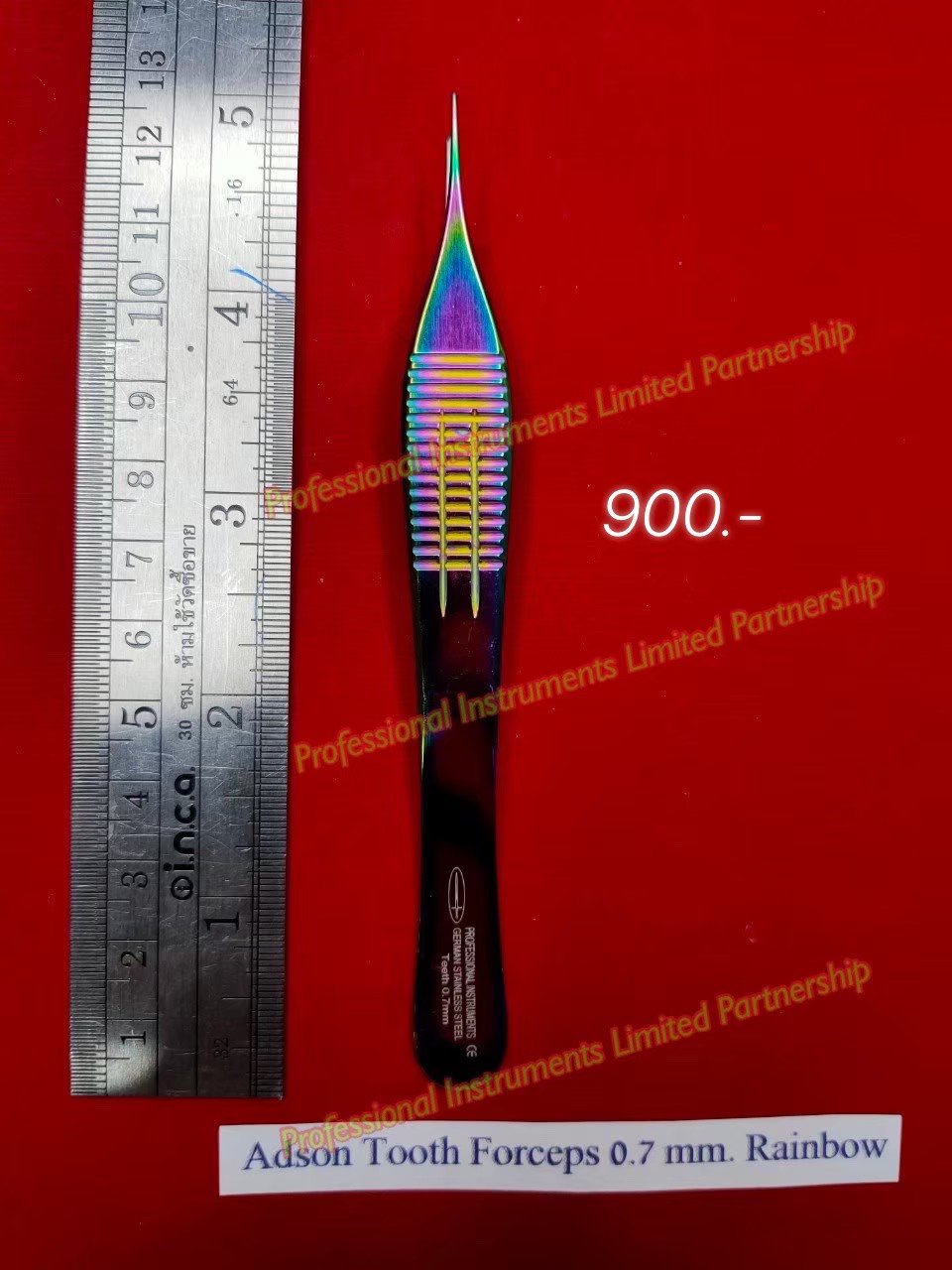 Adson Tooth Forceps 0.7mm-Rainbow