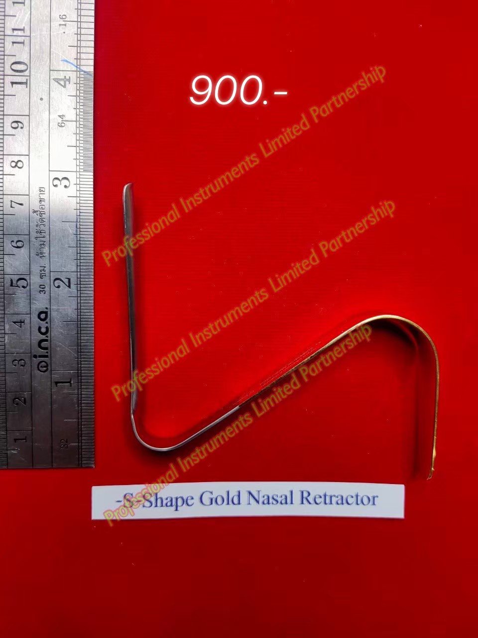 S-Shape Nasal Retractor-Gold