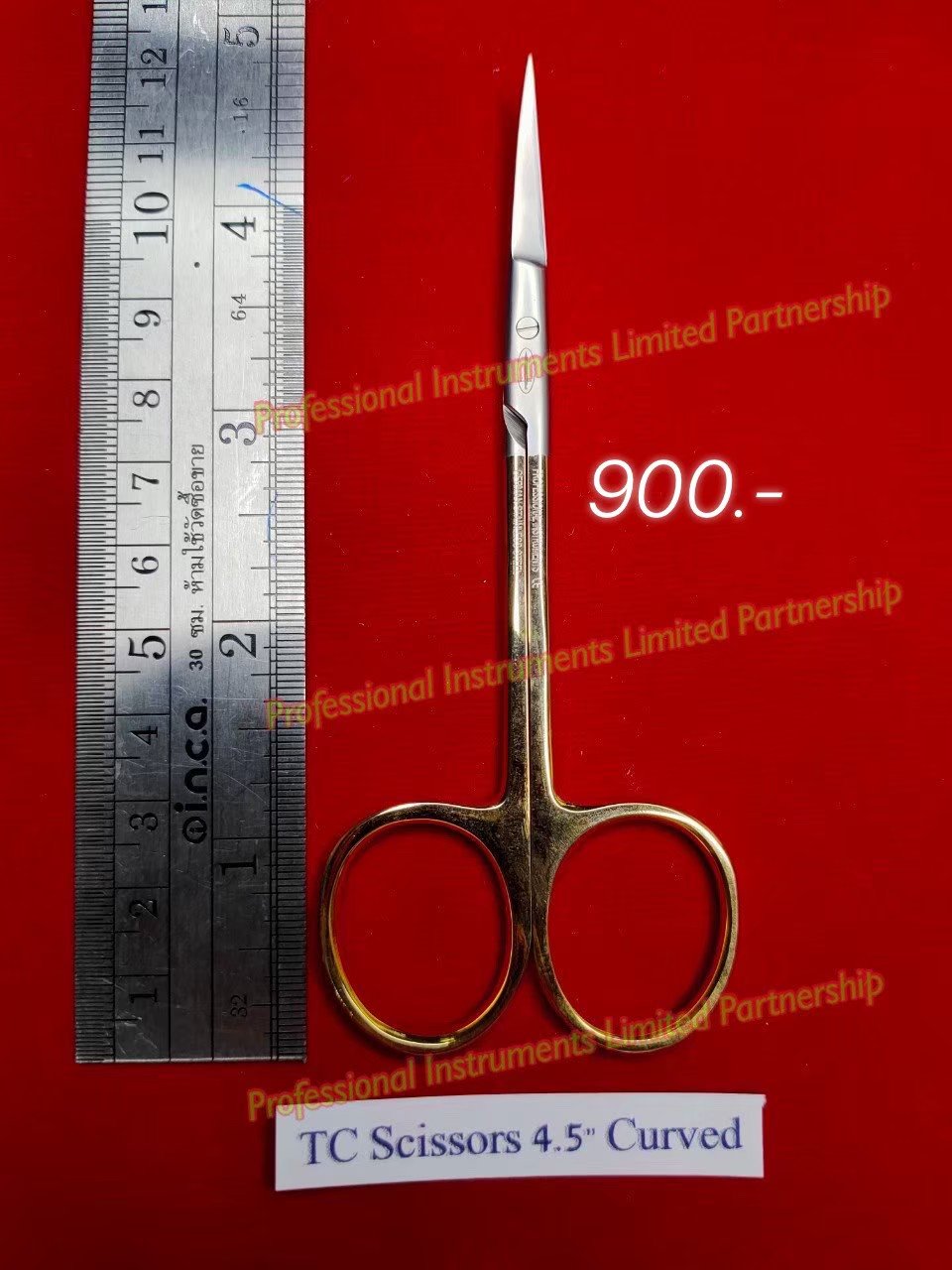 TC Scissors 4.5 Curved-Gold