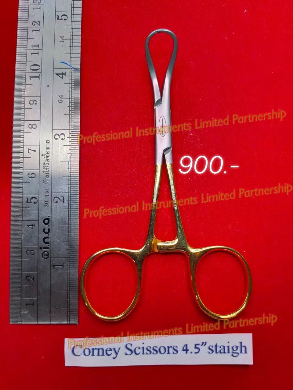 Corney Scissors 4.5" Straight-Goldd