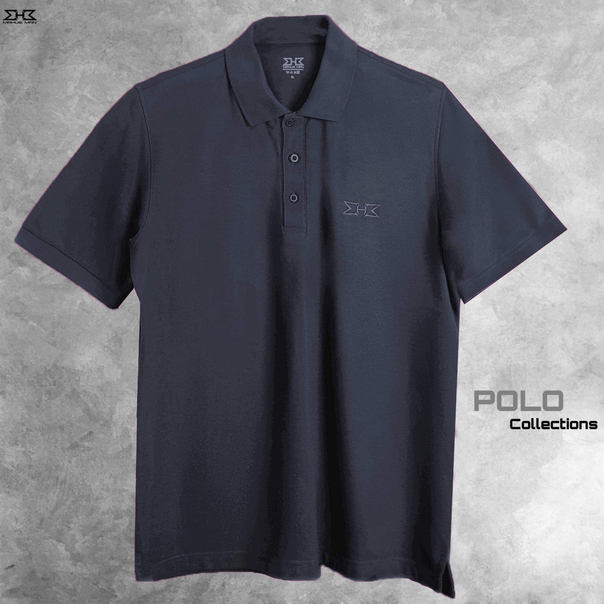 เสื้อโปโลไซส์ใหญ่ สีเทาเข้ม 2XL (52") - 5XL(64”)