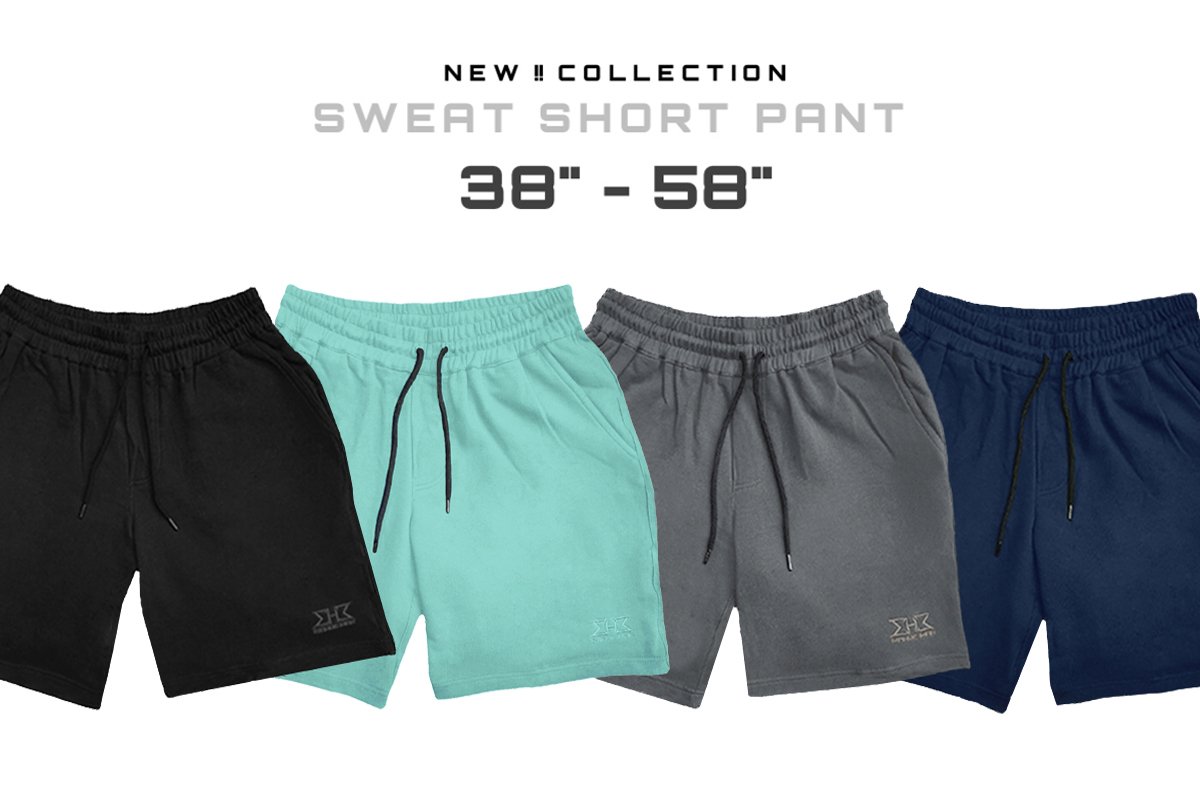 วอร์มขาสั้นไซส์ใหญ่ Sweat short pants XL-4XL