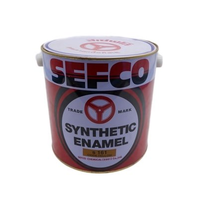 SEFCO สีเคลือบเงาเซฟโก้ สำหรับช้ภายนอกและภายใน S 161 OXIDE YELLOW ขนาด 3.4 ลิตร