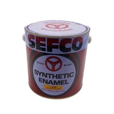 SEFCO สีเคลือบเงาเซฟโก้ สำหรับช้ภายนอกและภายใน S 540 MEDIUM YELLOW ขนาด 3.4 ลิตร