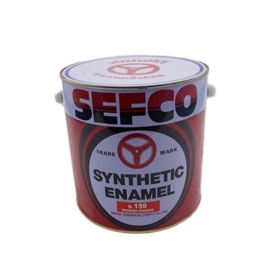 SEFCO สีเคลือบเงาเซฟโก้ สำหรับช้ภายนอกและภายใน S 159 REDDISH ORANGE ขนาด 3.4 ลิตร