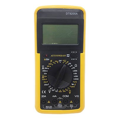 ดิจิตอลมัลติมิเตอร์ รุ่น DT9205A ดิจิตอลมัลติมิเตอร์ รุ่น DT9205A