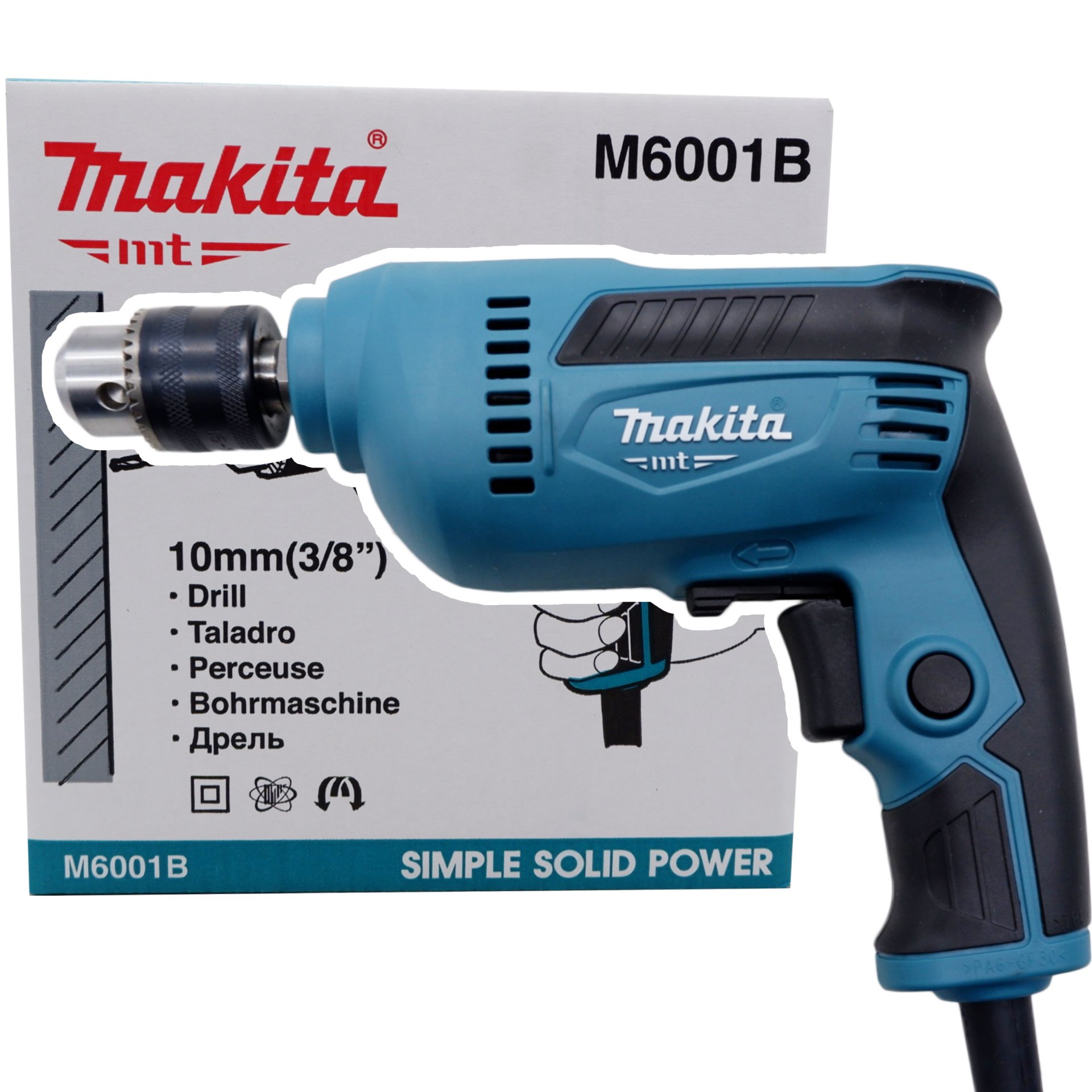 สว่านไฟฟ้า 3/8 นิ้ว (3 หุน) MAKITA M6001 สว่านไฟฟ้า 3/8 นิ้ว (3 หุน) MAKITA M6001