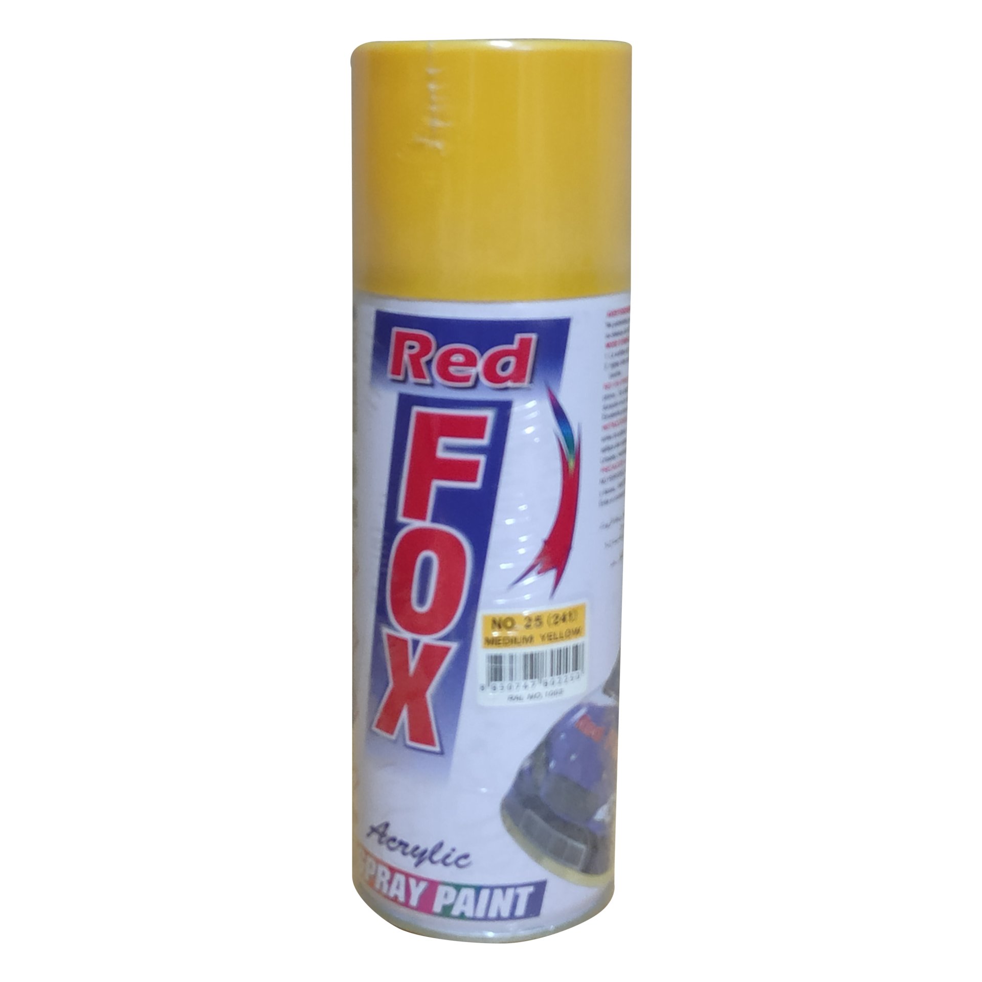สีสเปรย์เรดฟ็อกซ์ RED FOX NO.25(241) MEDIUM YELLOW (สีเหลืองเข้ม)