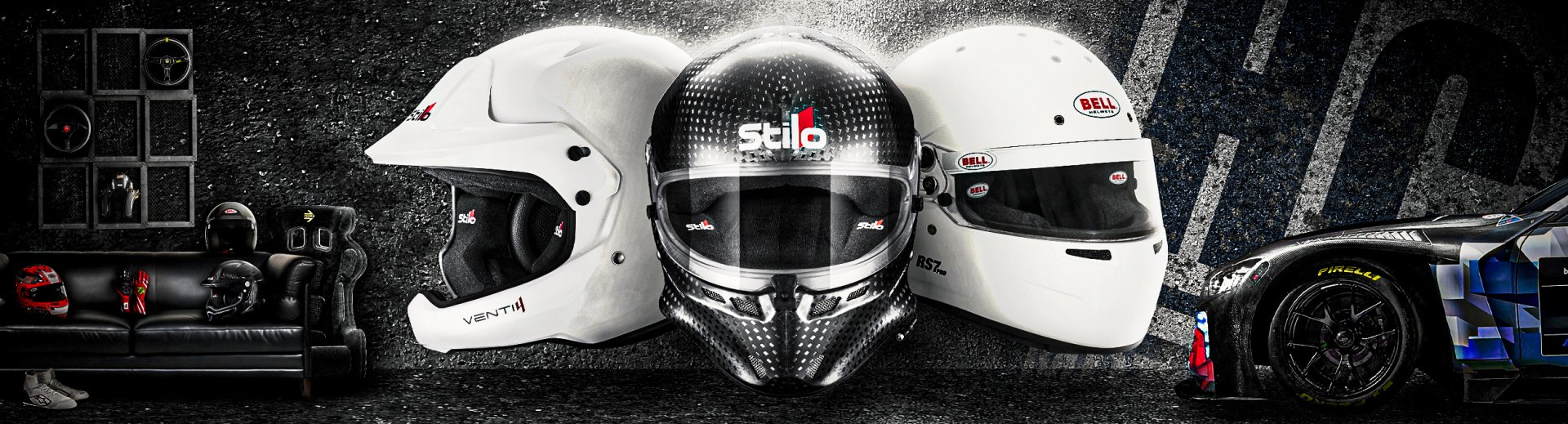 Racing Helmet - HC Motorsport | อุปกรณ์แข่งรถ และสินค้า F1 ของแท้ พร้อมส่ง