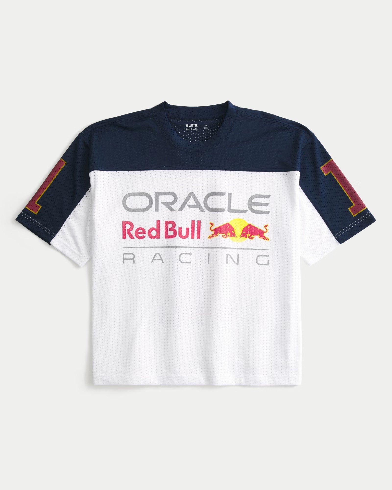Boxy Crop Oracle Red Bull Graphic Jersey