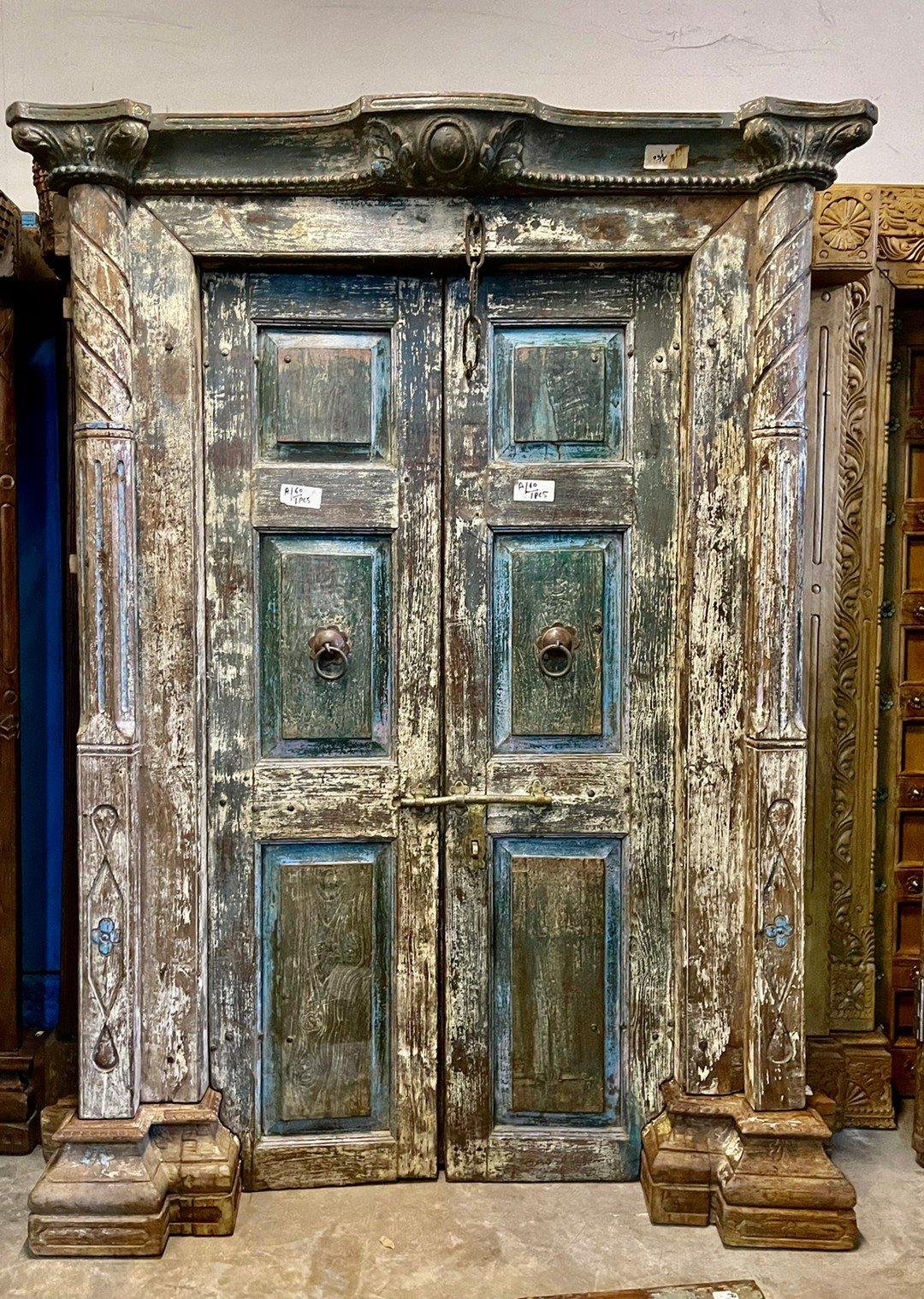 L131 Antique English Wooden Door