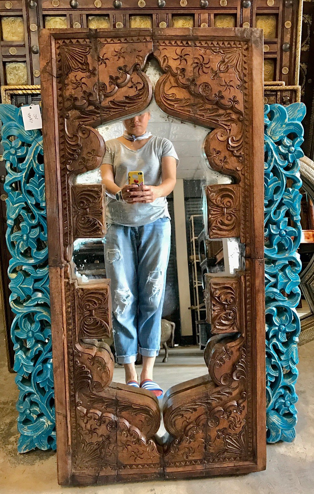 MR36 Vintage Carved Mirror Frame