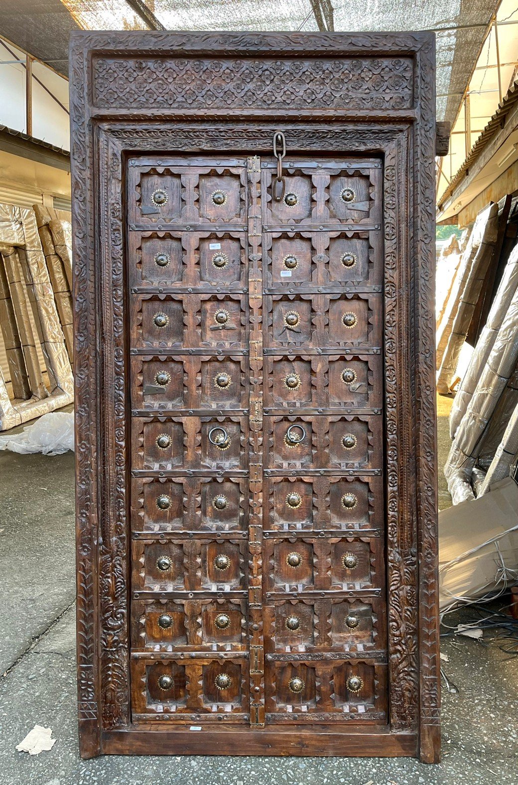 XL1 Brass Door with Unique Carving