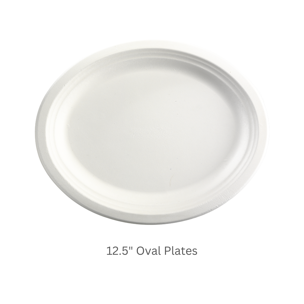 Eco Friendly Oval Compostable Plates