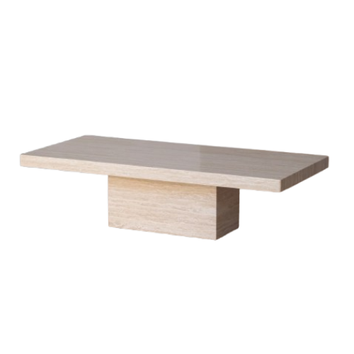 Sharp Short Table Marble Coffee Table Square Sharp Edge Cube Legged Block