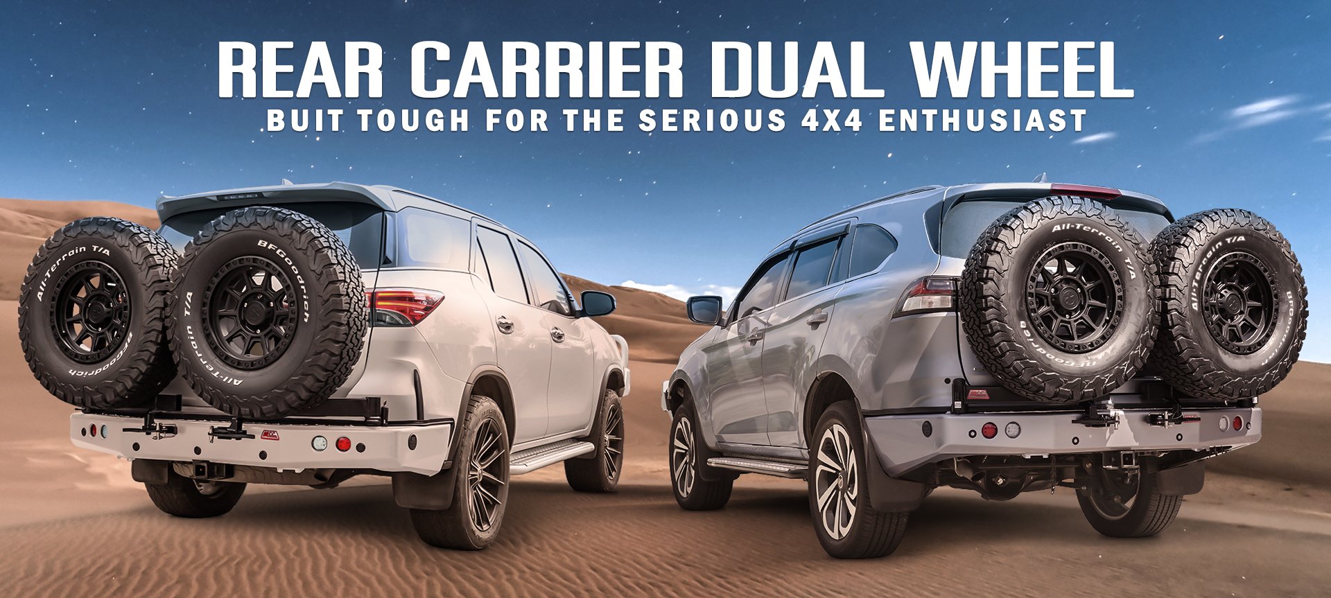 MCC4x4 - กันชนหน้า, กันชนหลัง, กันชนหลังพร้อมที่แขวนยางอะไหล่,บันไดข้าง