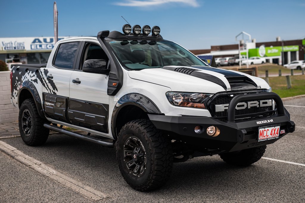 Ford Ranger Mk2 Rally Ford Ranger MK2 - MCC078-01 Rocker Bar Single Black Loop