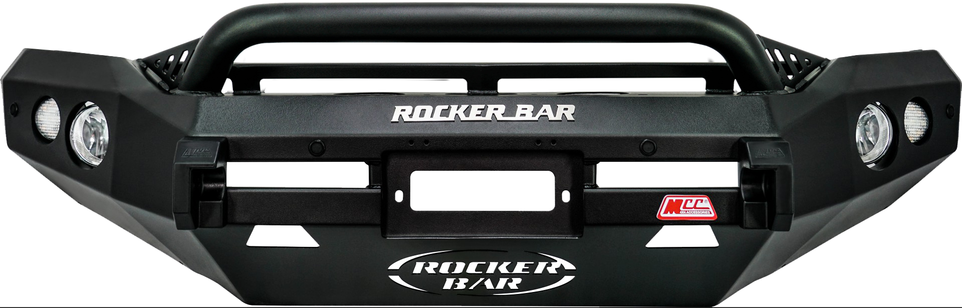 Military Rocker Bar MCC078 Series - ROCKER BARS (Round Fog Lights) - mcc4x4