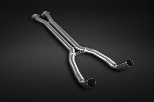 Capristo Chevrolet Corvette (C7) Stingray/Z06 Valved Exhaust with Post Cat Spare Pipes (CES3)