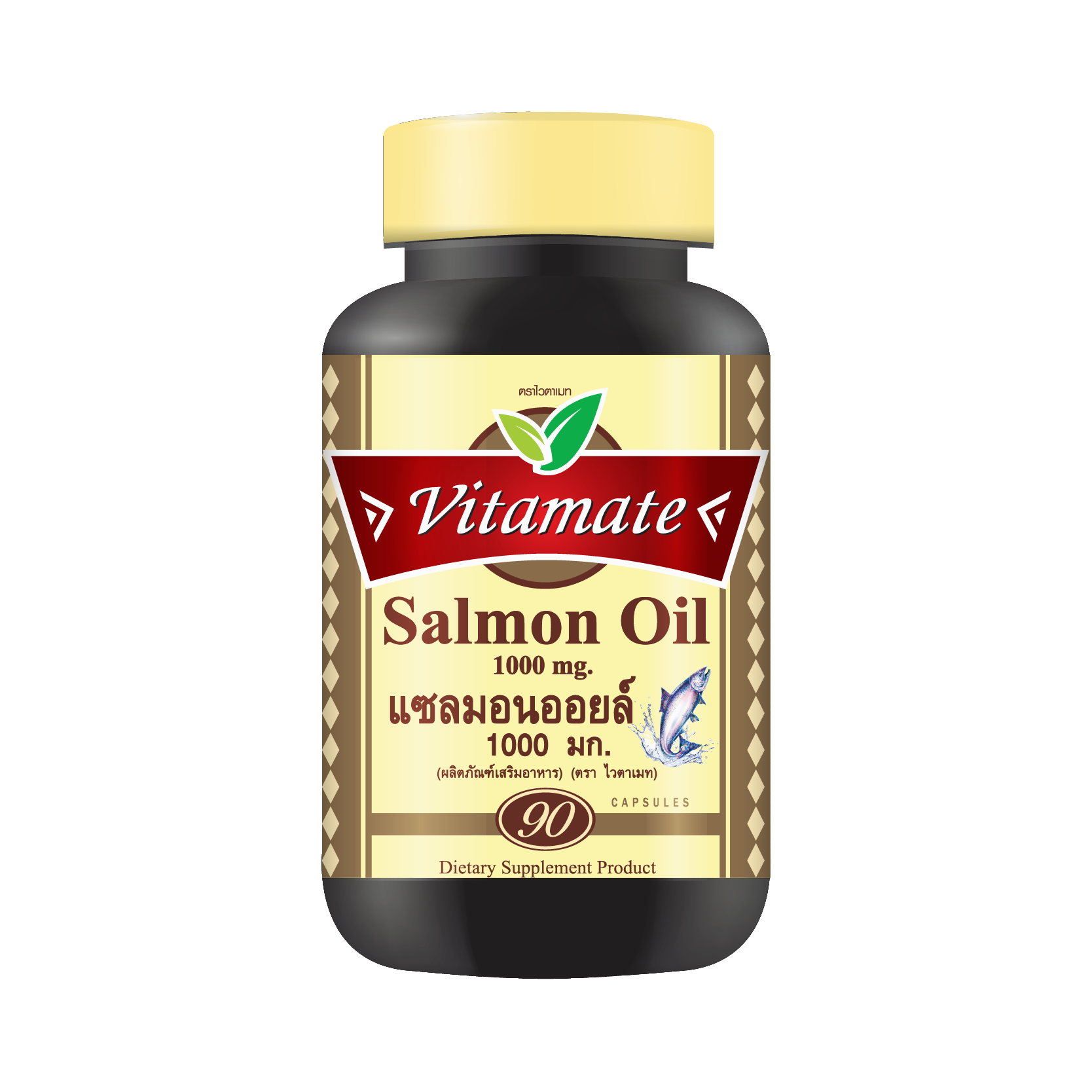 Vitamate SALMON OIL 1000 MG 90 softgels