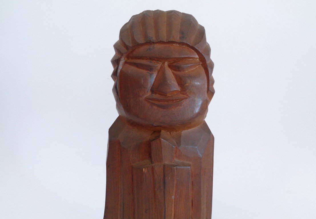 Japanese Buddhism wood carved statue