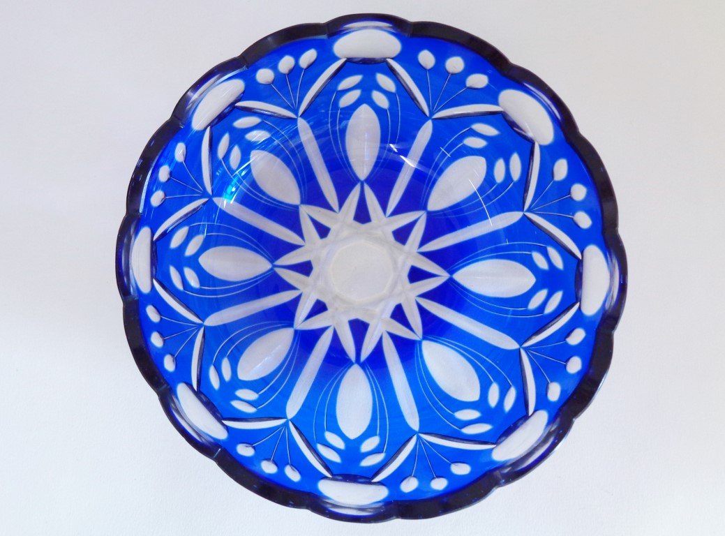 Edo-Kiriko (Cut Glass) Crystal Bowl