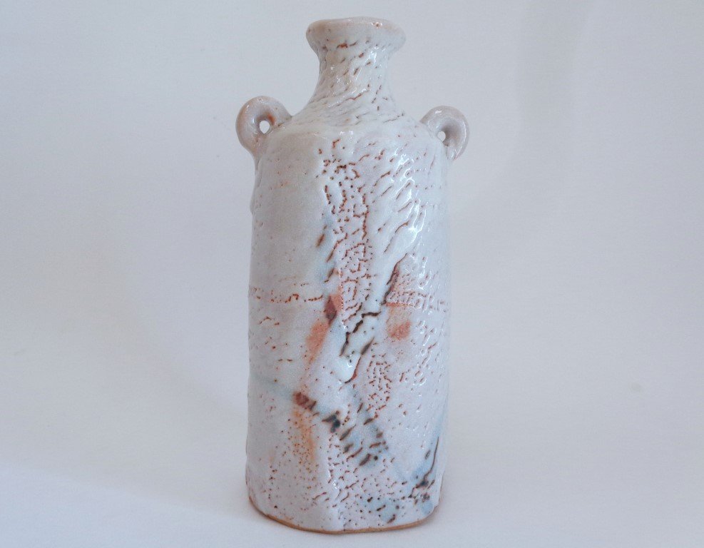 Shino Bottle Fine Art pottery