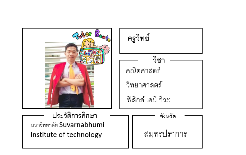 ติวเตอร์เบนดตะ-วิทย์ ติวเตอร์เบนดตะ-วิทย์