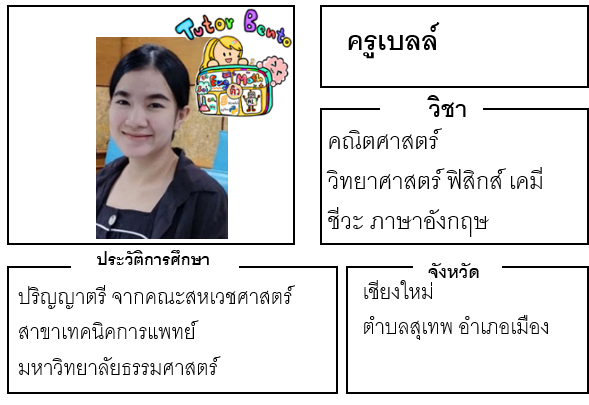 ติวเตอร์เบนโตะ-เบลล์ ติวเตอร์เบนโตะ-เบลล์