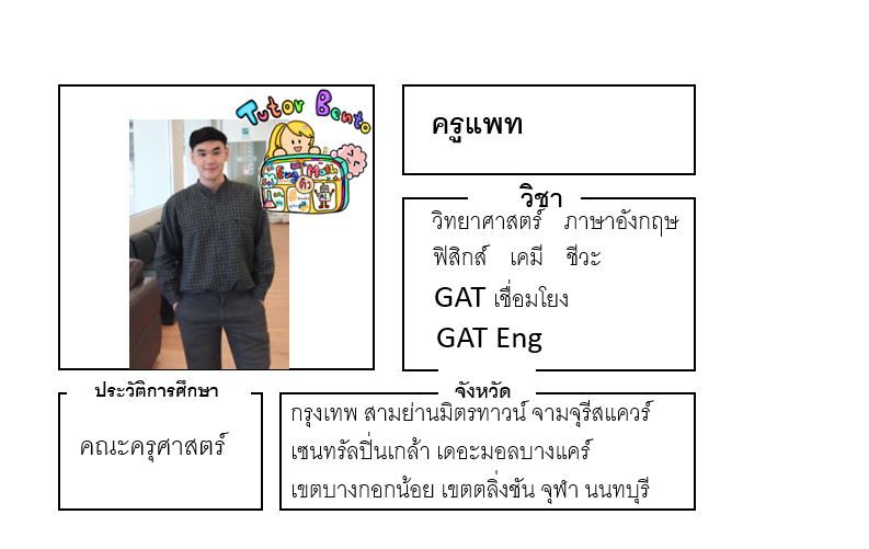 ติวเตอร์เบนโตะ-แพท ติวเตอร์เบนโตะ-แพท