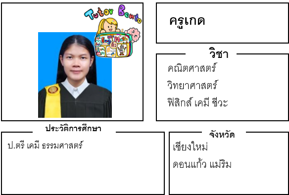 ติวเตอร์เบนโตะ-เกด ติวเตอร์เบนโตะ-เกด