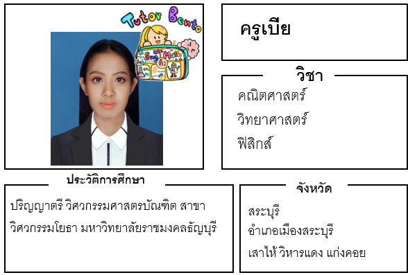 ติวเตอร์เบนโตะ-เบีย ติวเตอร์เบนโตะ-เบีย