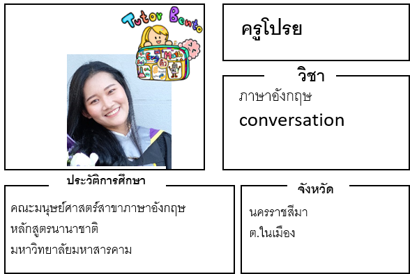 ติวเตอร์เบนโตะ-โปรย ติวเตอร์เบนโตะ-โปรย